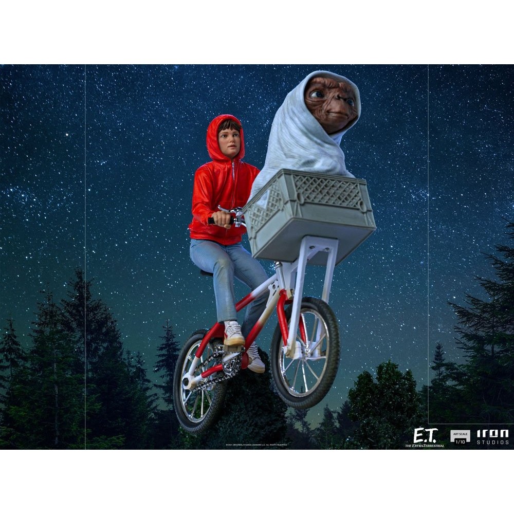 Statue Iron Studios E.T. Et Elliot – 1/10 – L'Extra-Terrestre – Résine – Scellée Neuve