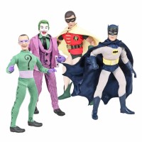 BATMAN CLASSIC 1966 TV SERIES 8" ACTION FIGURES SERIES 1 COMPLETE 4 FIGURES SET - OFFICIAL