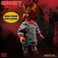 Child's Play 3 Chucky Talking Pizza Face Mega Scale Doll Mezco - Official 