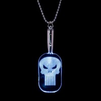 Punisher Marvel LED Light Up Dog Tag - OfficIal