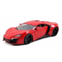 Fast & Furious 1:18 Lykan HyperSport w/ Light up function & Dom Figure Die-Cast Jada Toys - Official