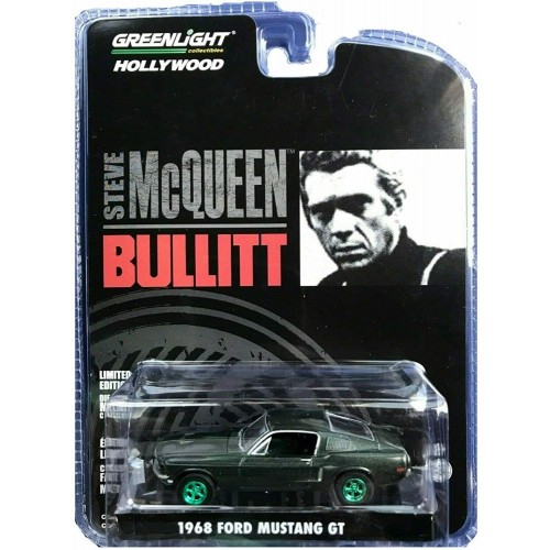 Bullitt 1:64 1968 Ford Mustang GT Fastback Chase Green Machine Greenlight - Official
