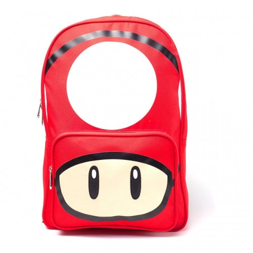 Nintendo Super Mario Bros. Red Mushroom Print Backpack   - Official