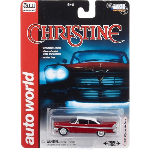 CHRISTINE 1:64 1958 PLYMOUTH FURY AUTOWORLD - OFFICIAL