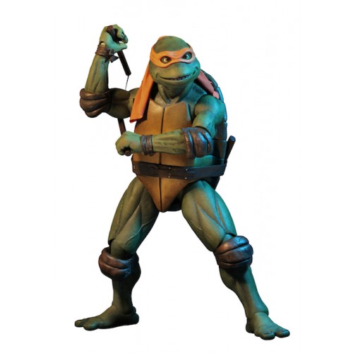 Teenange Mutant Ninja Turtles (1990 Movie) 1/4 Michelangelo Action Figure Neca - Official