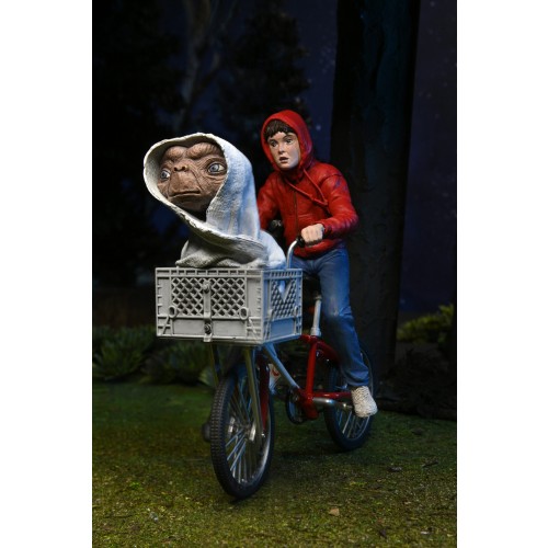 E.T. the Extra-Terrestrial Ultimate E.T. & Elliot on Bicycle Action Figure Set Neca - Official