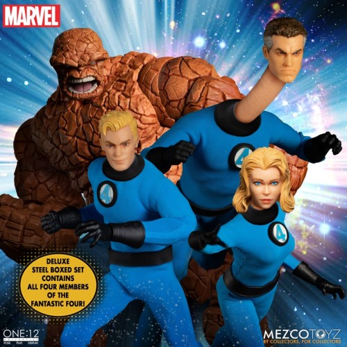 Fantastic Four One:12 Collective Deluxe Steel Boxed Set Mezco - Official