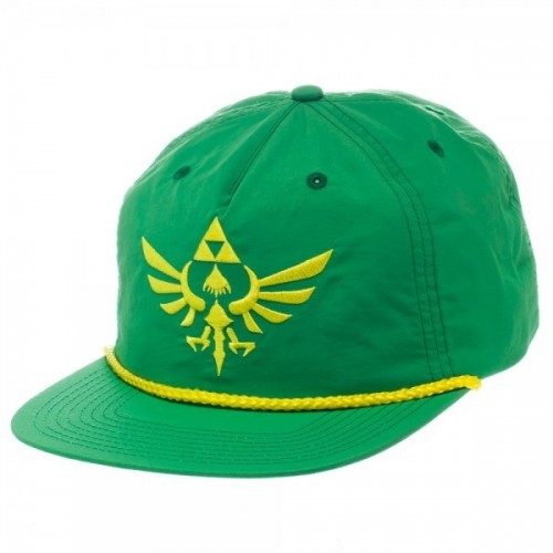 The Legend of Zelda Triforce Logo Green 5 Panel Slouch Cap - Official