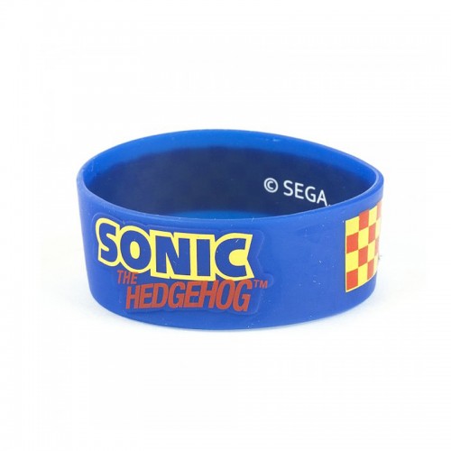 Sonic The Hedgehog Classic Blue Rubber Wristband - Official