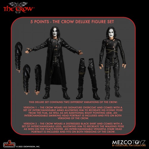 The Crow 5 Points 2 Figure Deluxe Set Mezco - Official