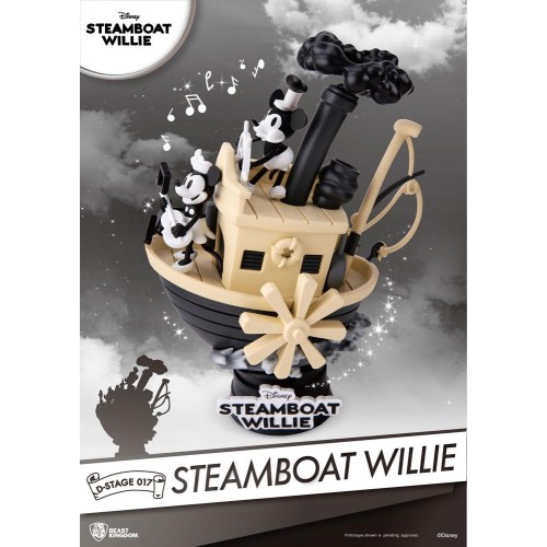 Mickey & Minnie Steamboat Willie D-Stage PVC Diorama Beast Kingdom - Official
