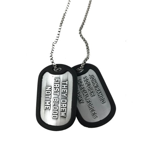 Rambo Dog Tags with ball chain Fanattic - Official