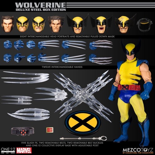 Wolverine One:12 Collective Action Figure Deluxe Steel Box Edition Mezco - Official