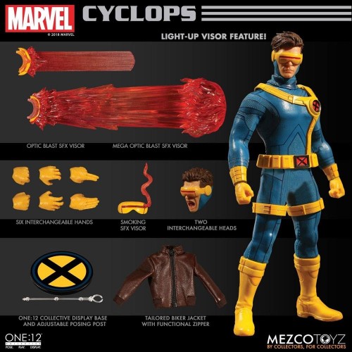 Cyclops One:12 Action Figure /w Light-Up eyes Mezco - Official
