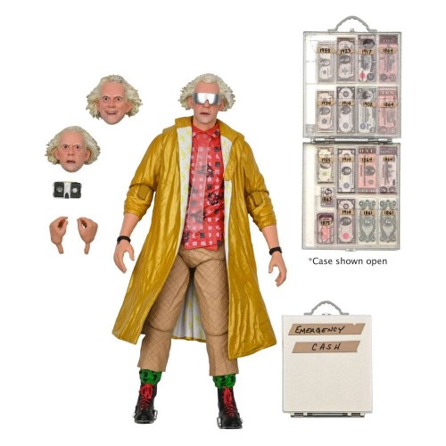 Back to the Future Part 2 Ultimate Dr Emmett Doc Brown Action Figure Neca - Official