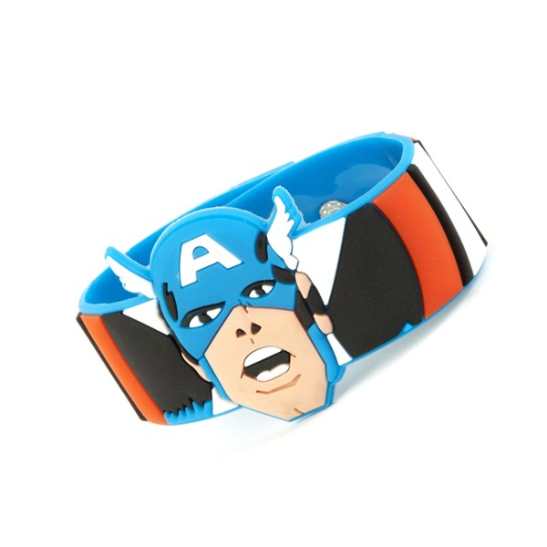 Captain America Navy Rubber Wristband BRAND NEW