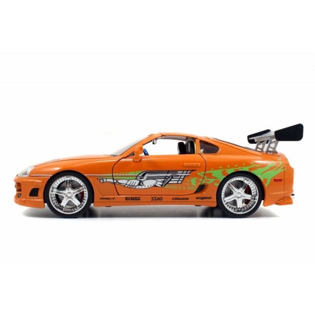 Fast  Furious 1:18 1994 Toyota Supra w/ Light-Up Function  Brian Figure  Die-Cast Jada Toys Official