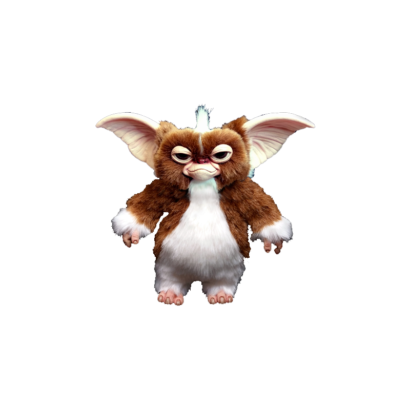 Peluche Gizmo (Gremlins) Taille Réelle, Custom OOAK, Mogwai 1/1, Trick Or Treat